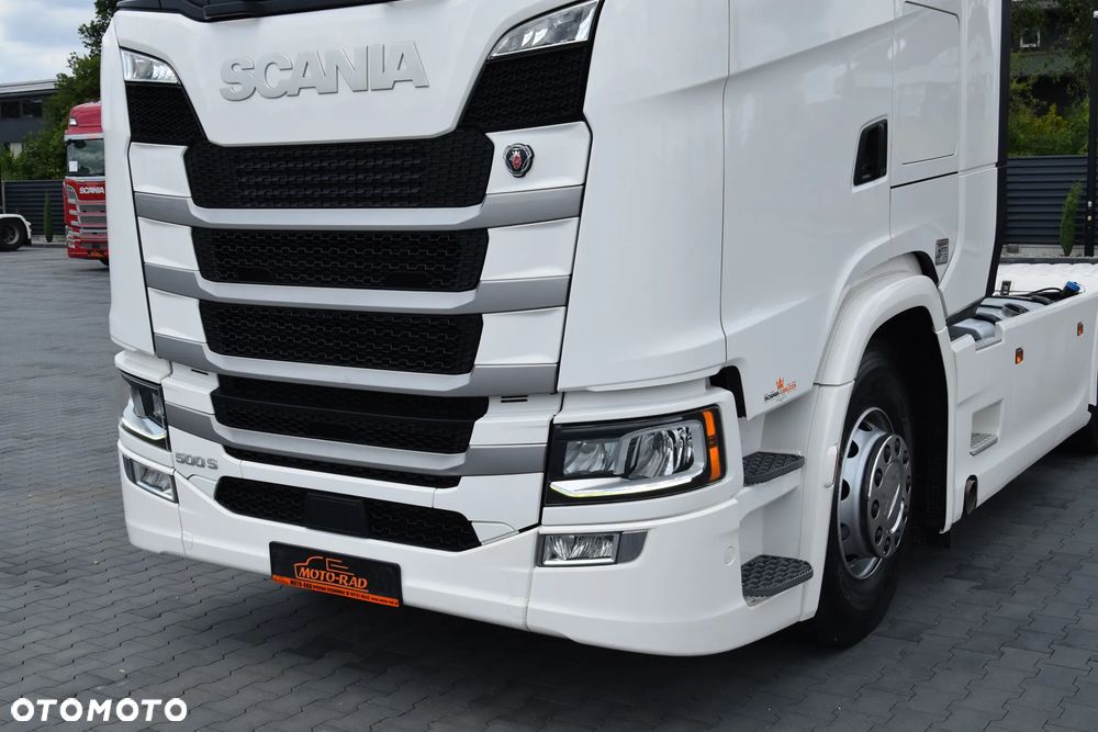 Scania 500S / FULL AIRMATIC / HYDRAULIKA / RETARDER / KLIMATYZACJA POSTOJOWA / ACC / KLIMA / 2 ZBIORNIKI PALIWA / FULL LEDY / FULL SPOILERY / SERWISOWANA / SPROWADZONA - 9