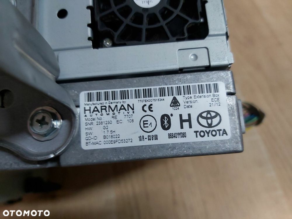 Toyota Prius III Radio 86140-47100 nawigacja JBL Moduł nawigacji Harman - 4
