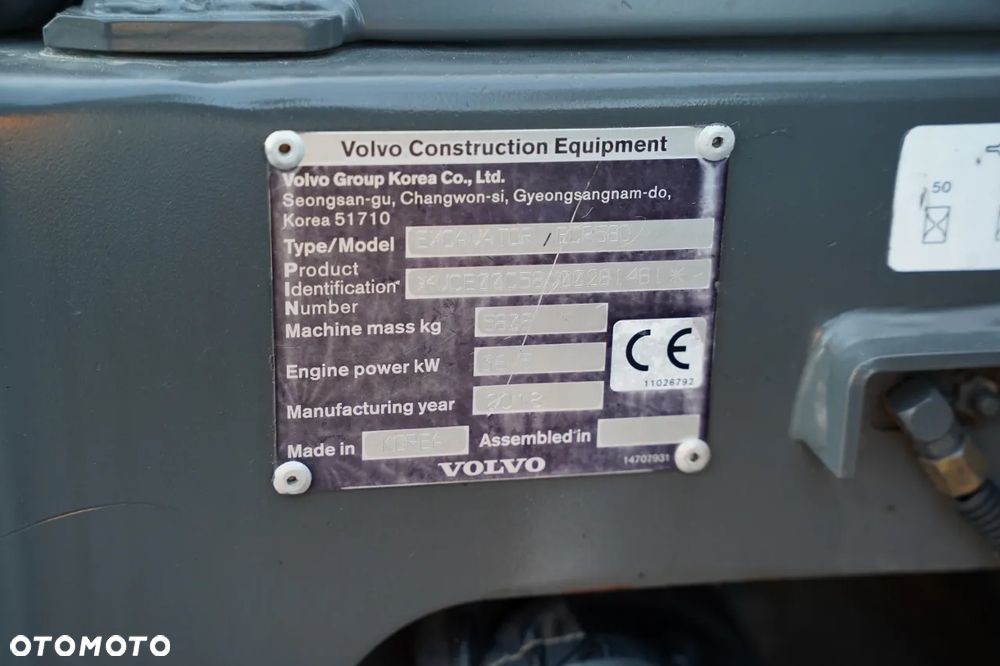Volvo ECR58D / MINI KOPARKA / 2018 ROK / 3900 MTH / KLIMATYZACJA - 39