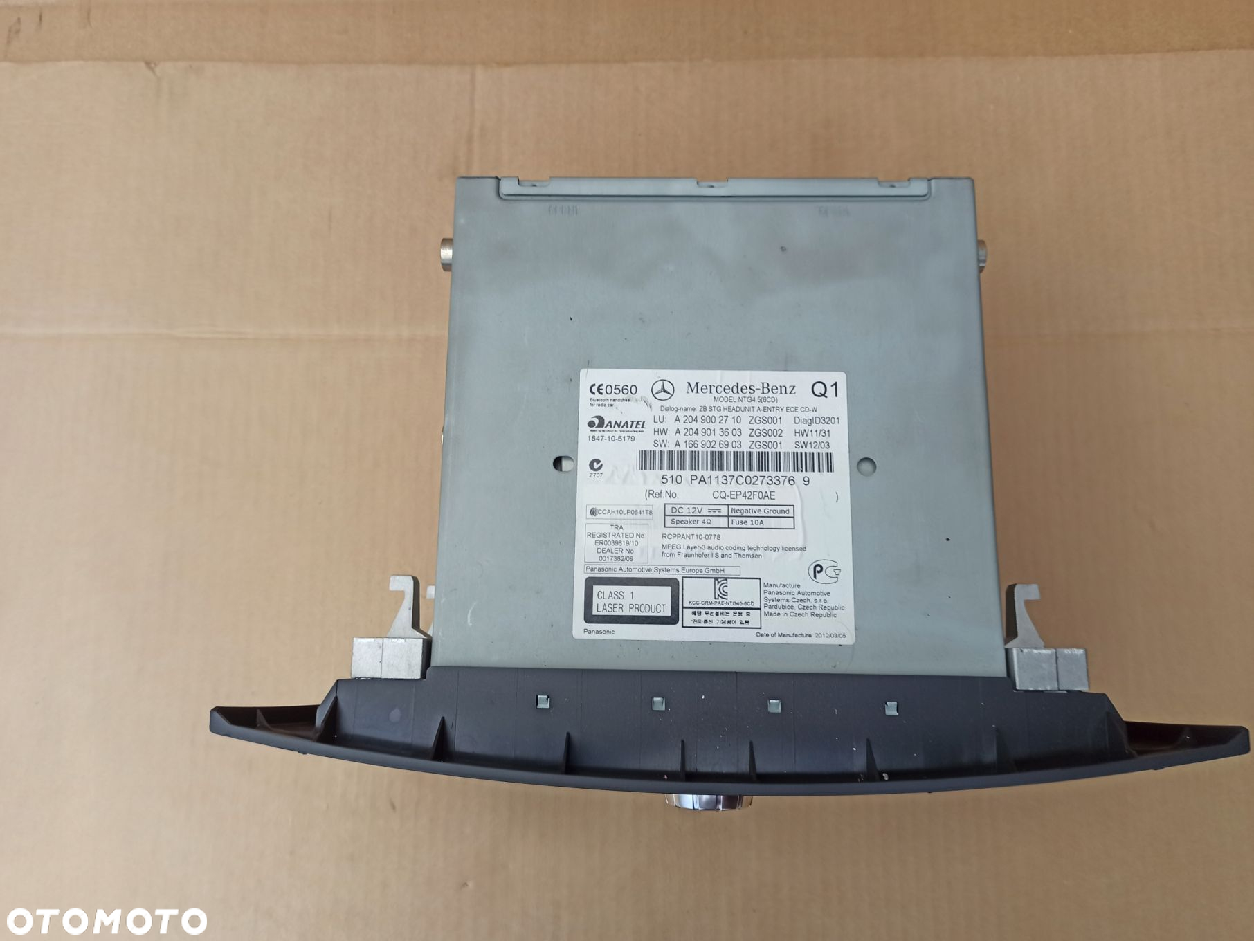 Radio nawigacja MERCEDES C-KLASA W204 NTG4.5 - 5