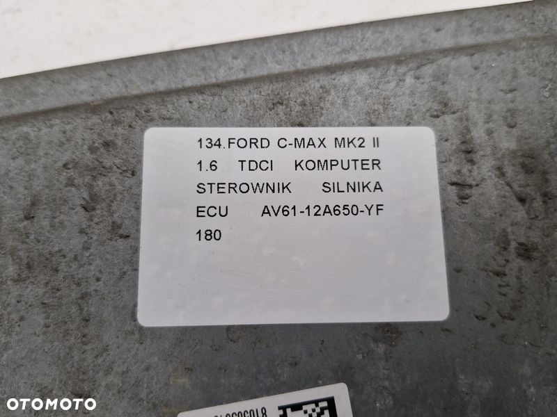 ford c-max 2 ii mk2 1.6 tdci komputer sterownik silnika ecu av61-12a650-yf - 4