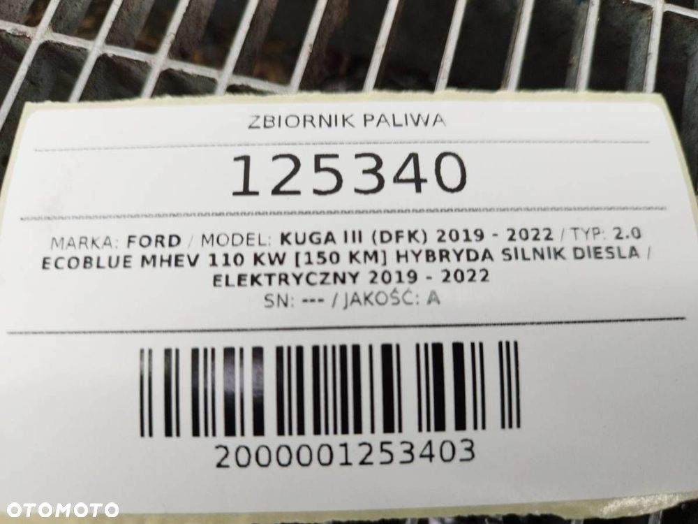 ZBIORNIK PALIWA BAK FORD KUGA III MK3 2.0 D HYBRDA LX61-9P860-CD - 8