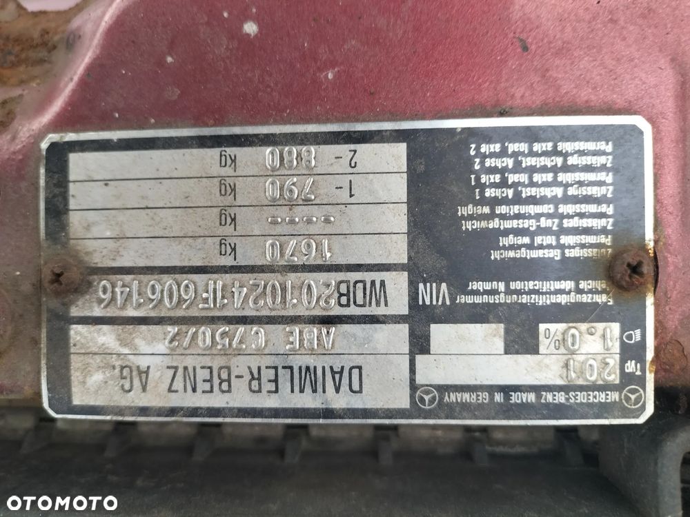 MERCEDES W201 190E M102.962 2.0 8V DRZWI LEWY PRAWY PRZÓD MASKA ZDERZAK BŁOTNIK DRZWI KLAPA LAMPA SZYBA CAŁY NA CZĘŚCI - 6