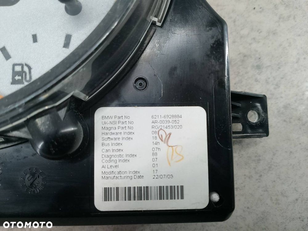 LICZNIK MINI R50 6928884 1.6 16V - 3