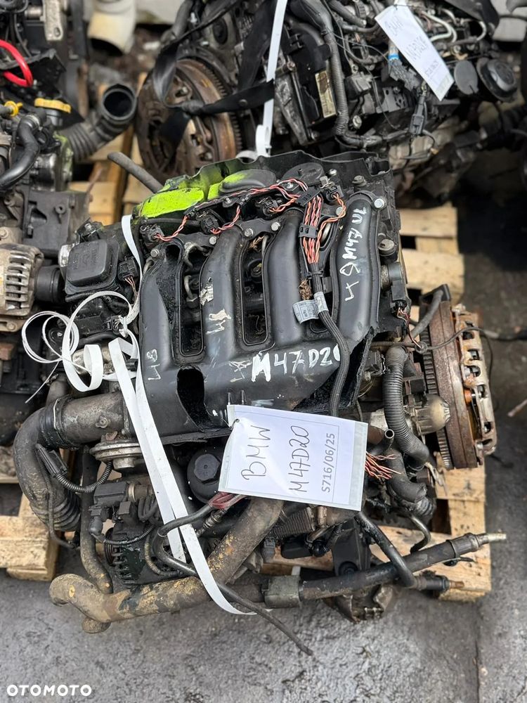 Silnik M47D20 204D4 BMW E90 E46 320d 2.0 Diesel Kompletny Motor BMW