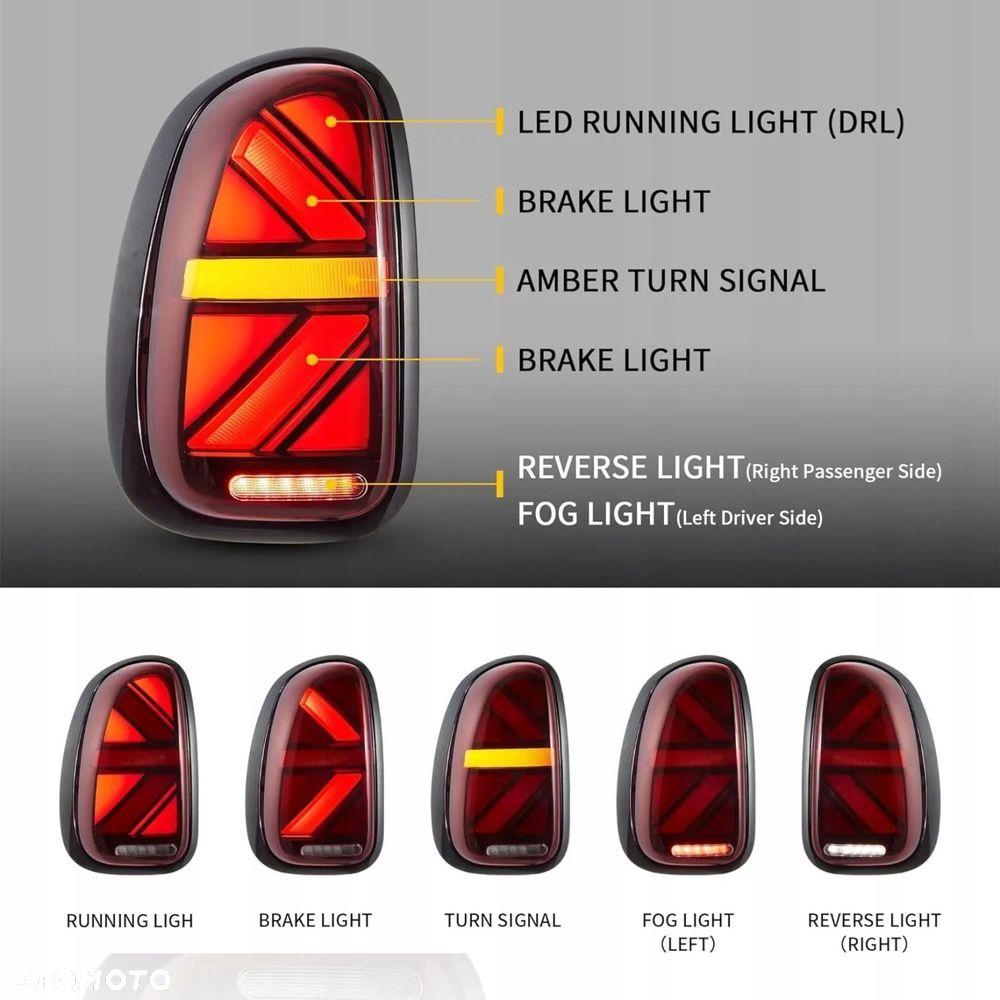 Lampy tylne kpl Bar Diodowe DTS Dynamiczne Mini Countryman r60 - 7