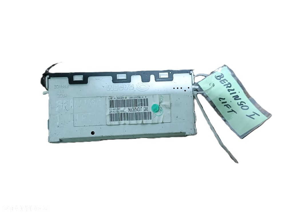 CITROEN BERLINGO I 96-10 LIFT wyświetlacz radia zegar 96636543XT * - 4