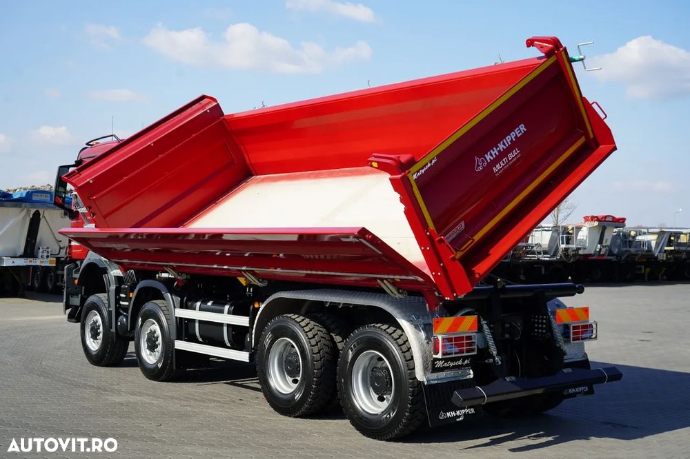 MAN TGS 41.480 / 8x8 / BASCULANĂ SPATE / MANUAL / NOU NOU / KH-KIPPER / - 16