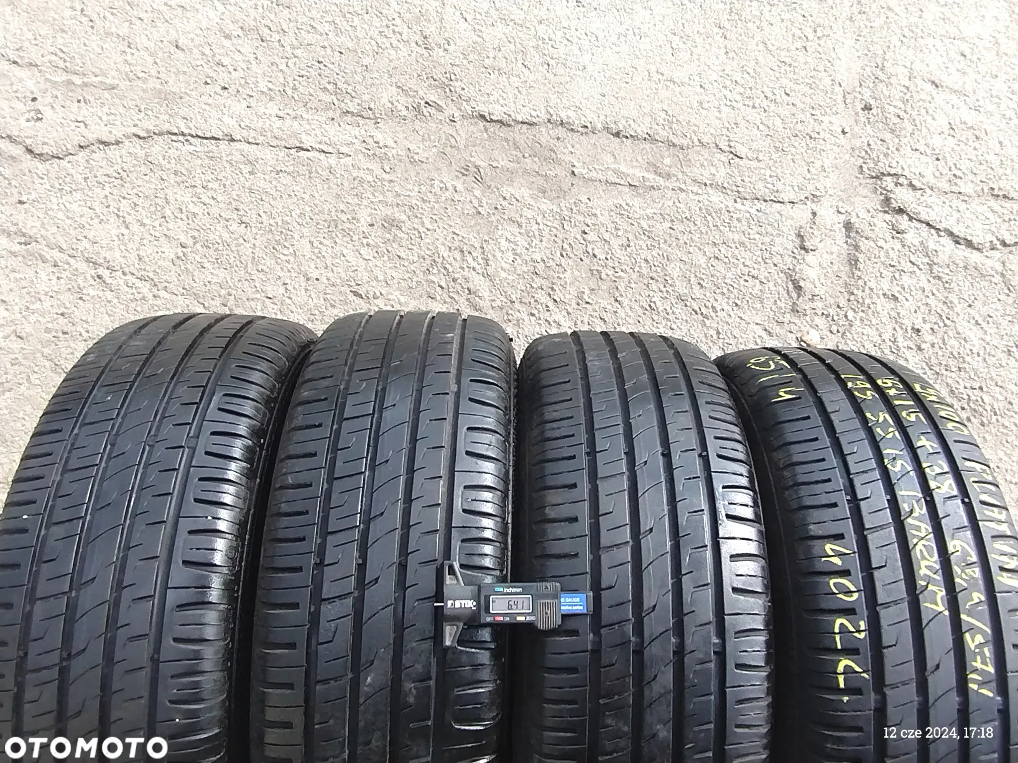 195/55R15 Opony Letnie Lato BARUM BRAVURIS 3 HM 6,5mm Legnica ALU-RAD  jak 185/60 - 6