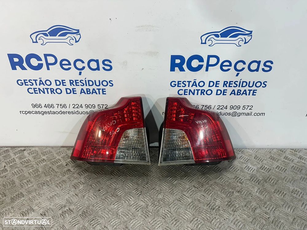.Conjunto Farolins Tras Traseiros Esquerda Direita Originais Volvo S40 Mk2 II 2003 - 2012 - 2