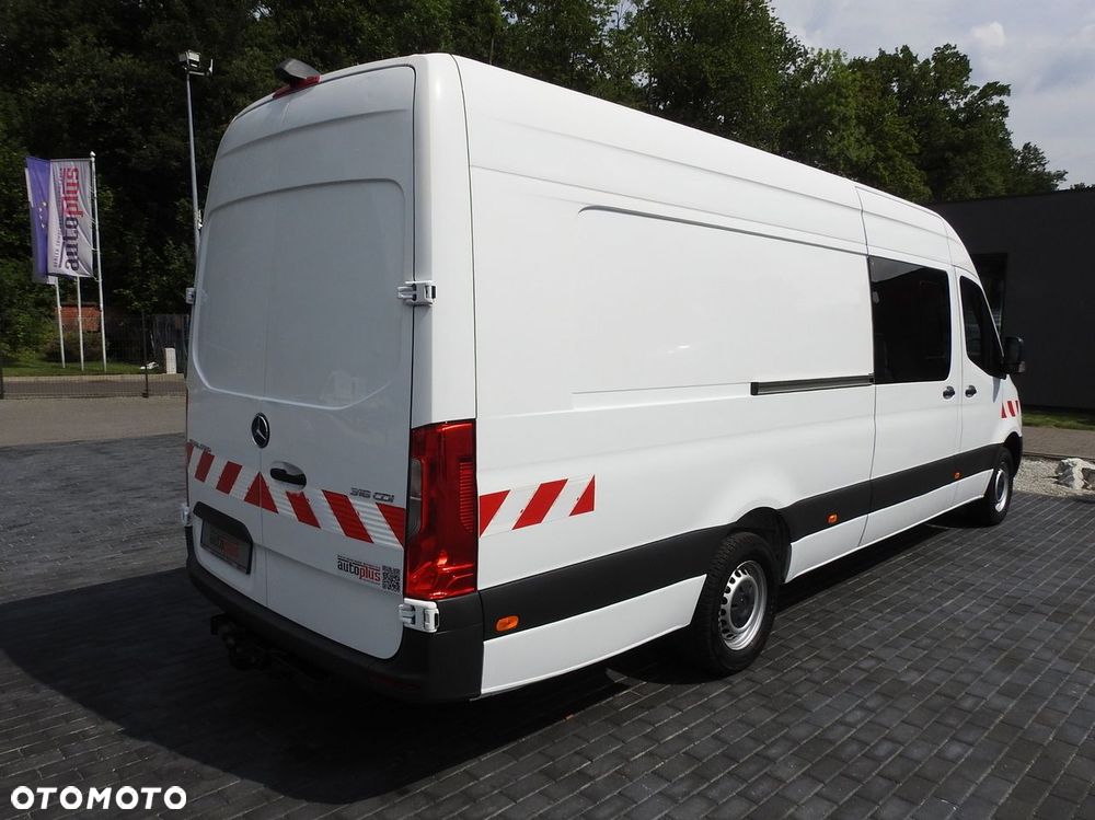 Mercedes-Benz SPRINTER FURGON BRYGADÓWKA  5 MIEJSC TEMPOMAT NAWIGACJA KLIMATYZACJA AUTOMAT   160KM - 15