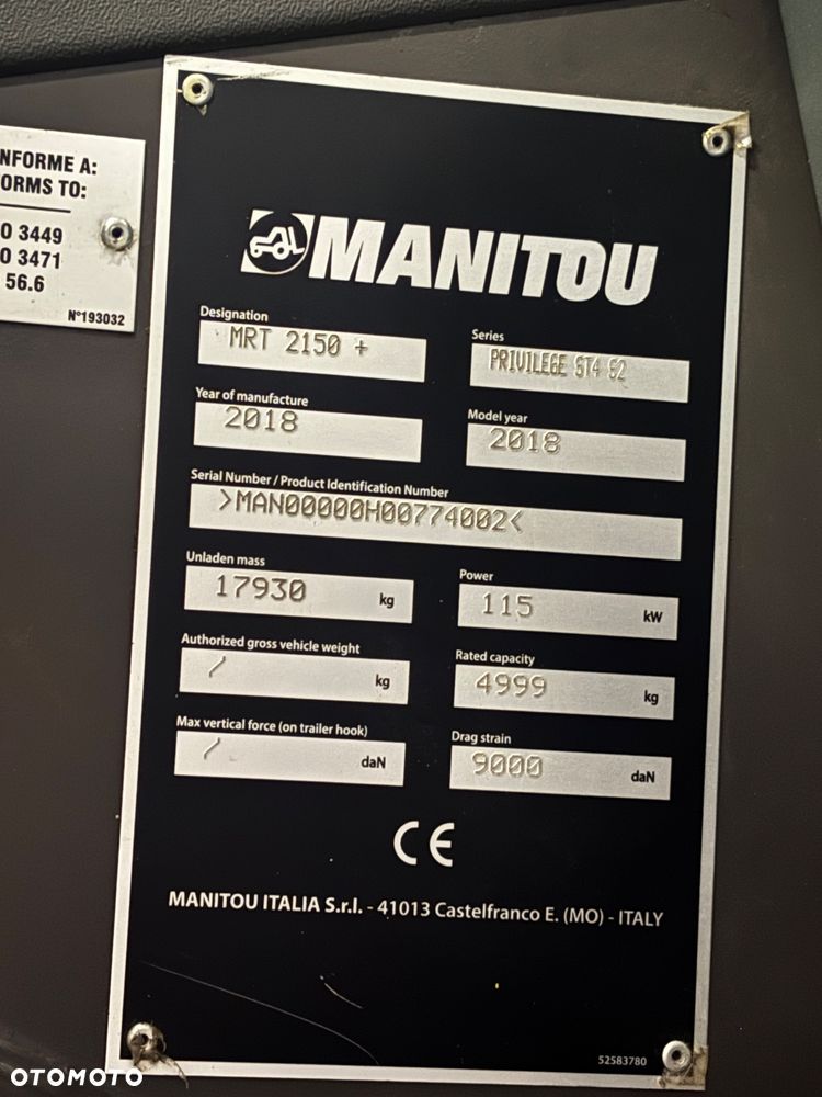 Manitou MRT 2150 plus - 8