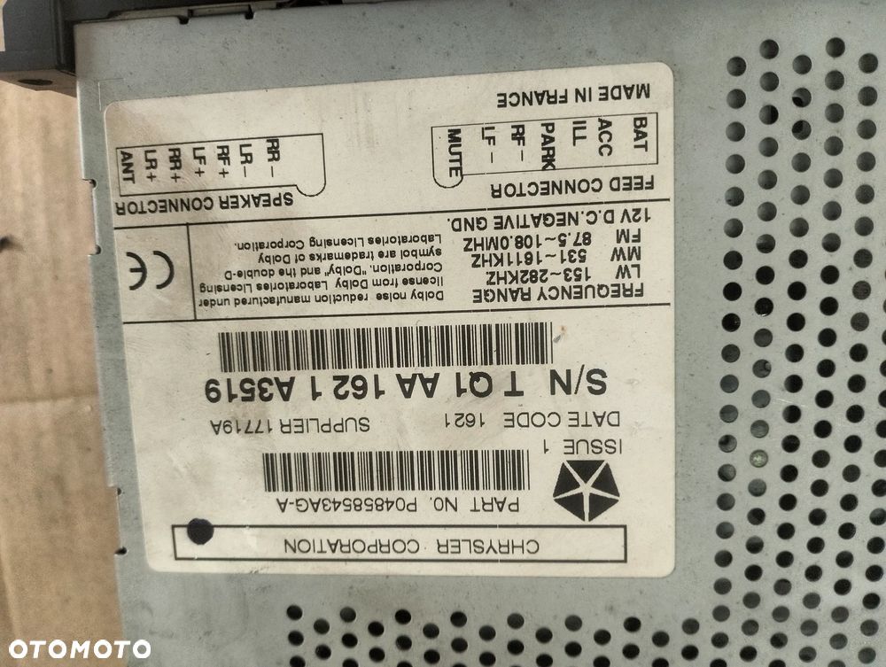 Chrysler radio cd kaseta - 2