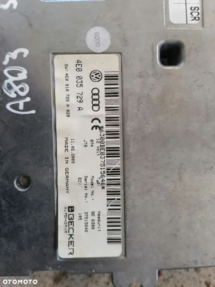 Moduł Sterownik MMI Audi 4E0035729A 4E0910729A - 2