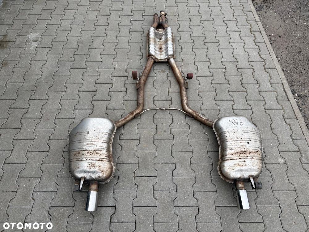 AUDI S8 A8 D3 2.8 FSI BENZYNA WYDECH TŁUMIKI 4E0253611AD 4E0253612AD - 1