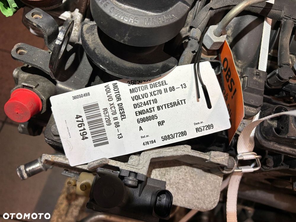 VOLVO V70 S80 XC70 V60 S60 XC60 2.4 D5 SILNIK D5244T10 - 5