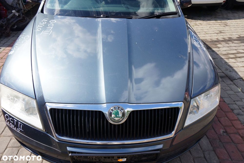 MASKA ZDERZAK BŁOTNIKI LAMPY OCTAVIA II 1Z5 9901 LV7F  SKODA 2004-2008 SZARY PRZÓD KOMPLETNY - 2