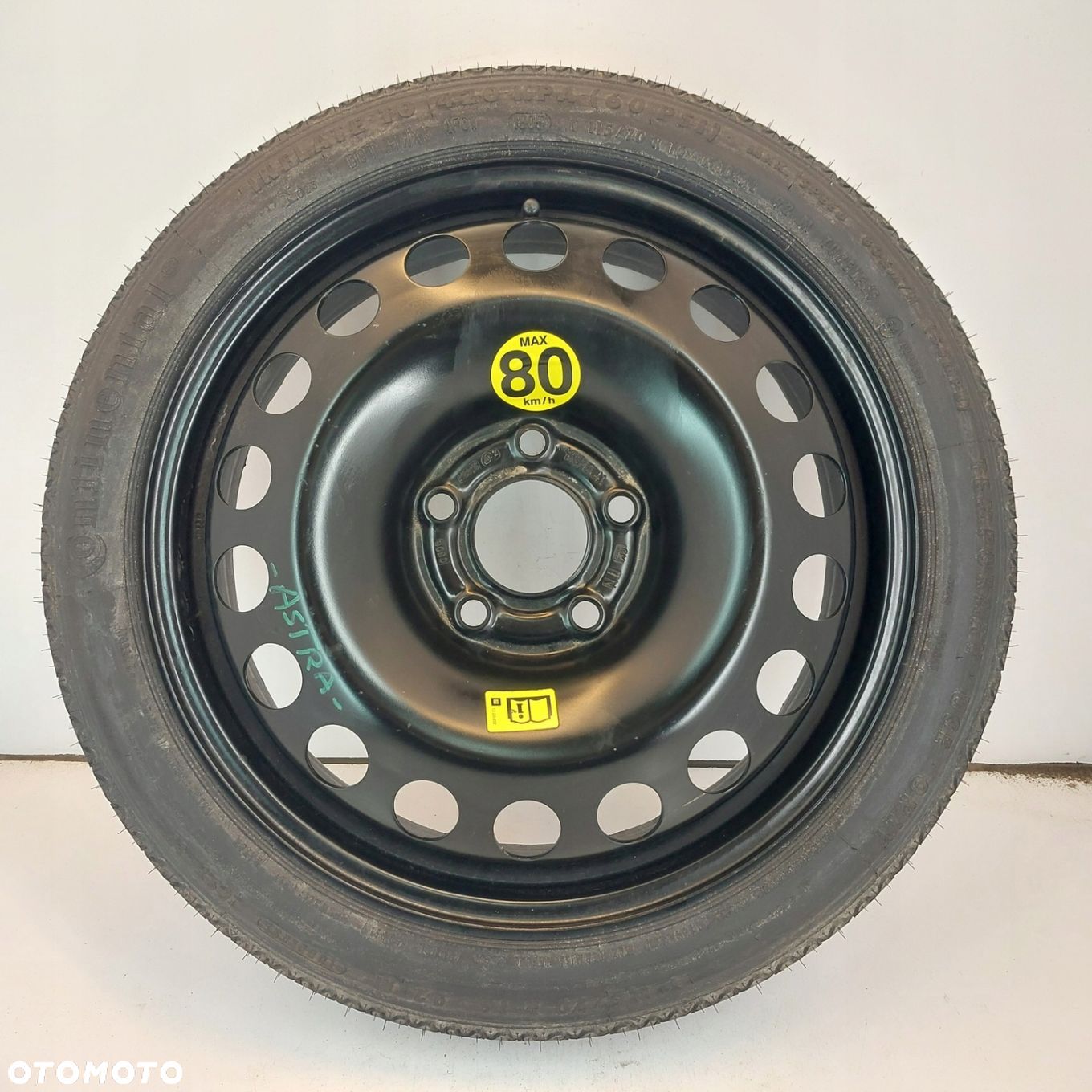 Koło dojazdowe Dojazdówka 16 5x110 Opel Vectra C, Astra H 115/70R16 B1897 - 1