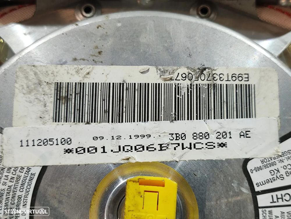 Airbag condutor VW Golf 4 Passat B5 original - 7