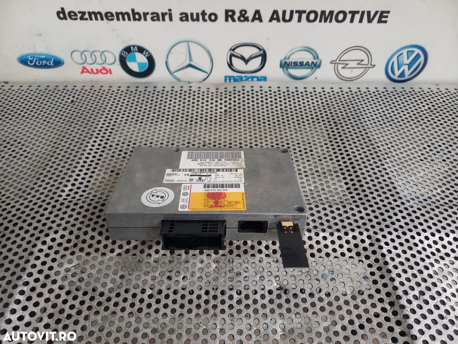 Modul Bluethooth Audi Q7 4L A6 C6 A8 D3 An 2006-2007-2008-2009-2010-2011-2012-2013-2014-2015-2016 C - 3