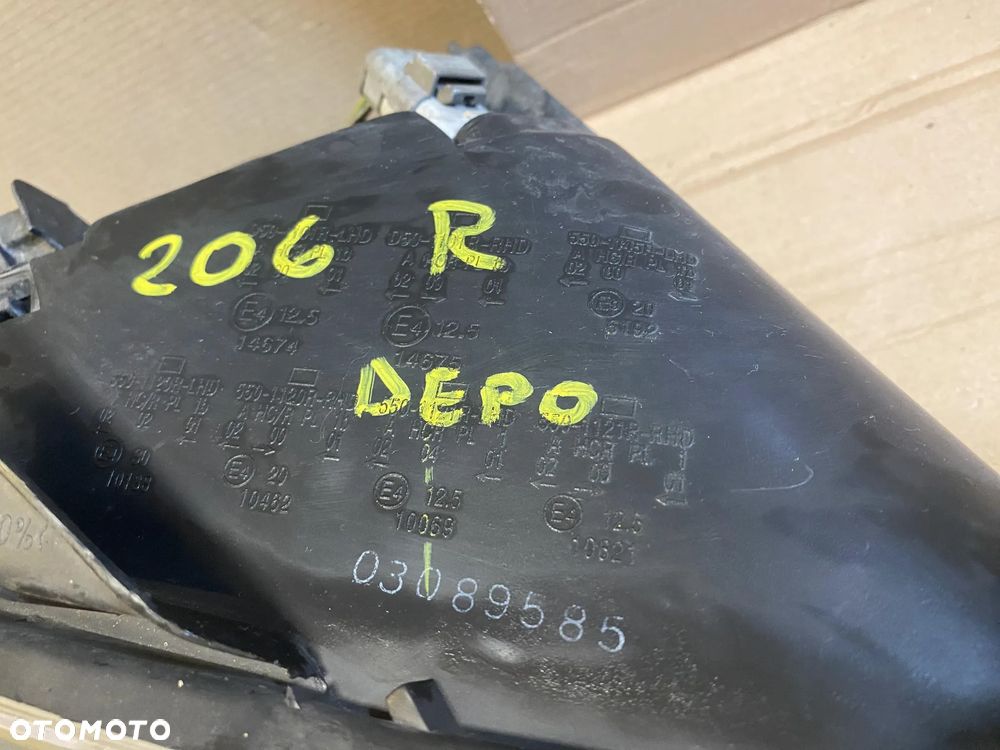 Lampa Peugeot 206 lift prawa lewa - 7