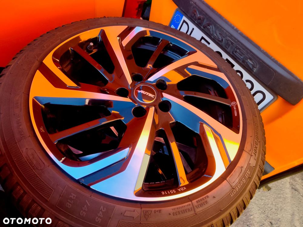 5x112 Felgi Aluminiowe Alufelgi Koła Całoroczne Wielosezonowe 18 AUDI A8 D2 D3 D4 D5 A4 ALLROAD A6 C6 C7 C8 A5 A7 Q4 Q5 SEAT TARRACO SKODA KODIAQ VW PHAETON TIGUAN ARTEON PASSAT B8 TAYRON MERCEDES S KLASA W220 W221 E W212 W213 CLS W218 BMW SERIA 3 5 2 4 7,5mm Legnica ALU-RAD 24r. 245/45