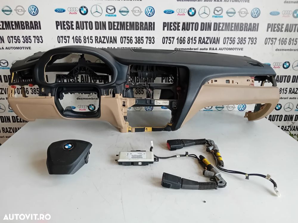 Plansa Bord Kit Airbag Bmw X3 F25 X4 F26 An 2011-2018 Crem - 4