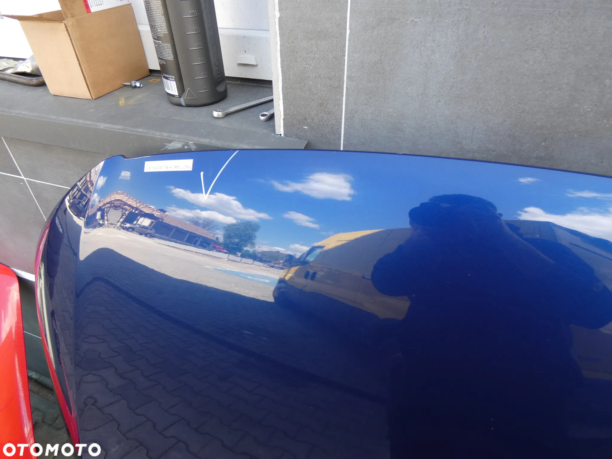 VW PASSAT B6 MASKA PRZÓD PRZEDNIA POKRYWA SILNIKA NIEBIESKA LD5Q GORLICE - 8