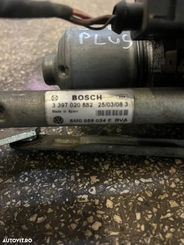 Ansamblu motoras stergator stanga/dreapta fata complet VW Volkswagen Golf 5+ PLUS - 8