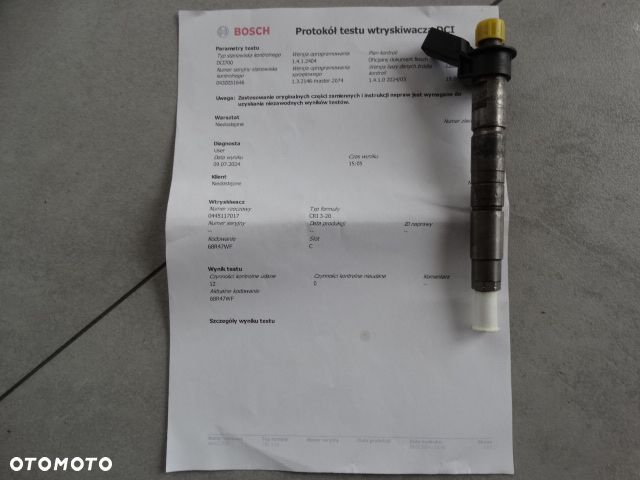 BMW Alpina D3 1353122, E81 E82 E87 LCI F10 N47S 535d N57S E70 wtryskiwacz 0445117017  7805430 Ideał Wydruk Gwarancja Wtrysk Wtryskiwacz Wtryski Wtryskiwacze - 2