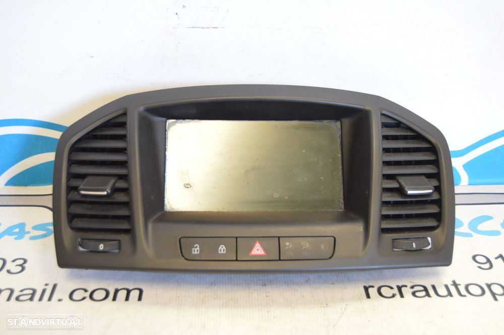 CONSOLA CENTRAL DISPLAY ECRA PLASMA MULTIMEDIA COMANDOS PAINEL CONTROLO RELOGIO RADIO CLIMATRONIC NAVIGATOR GPS BOTÃO LUZ LUZES EMERGENCIA 4 QUATRO PISCAS PISCA URGENCIA FECHO CENTRAL TABLIER 20935346 14799430 652508805 OPEL INSIGNIA A G09 TOURER 2.0 CDTI 130CV A20DT - 1