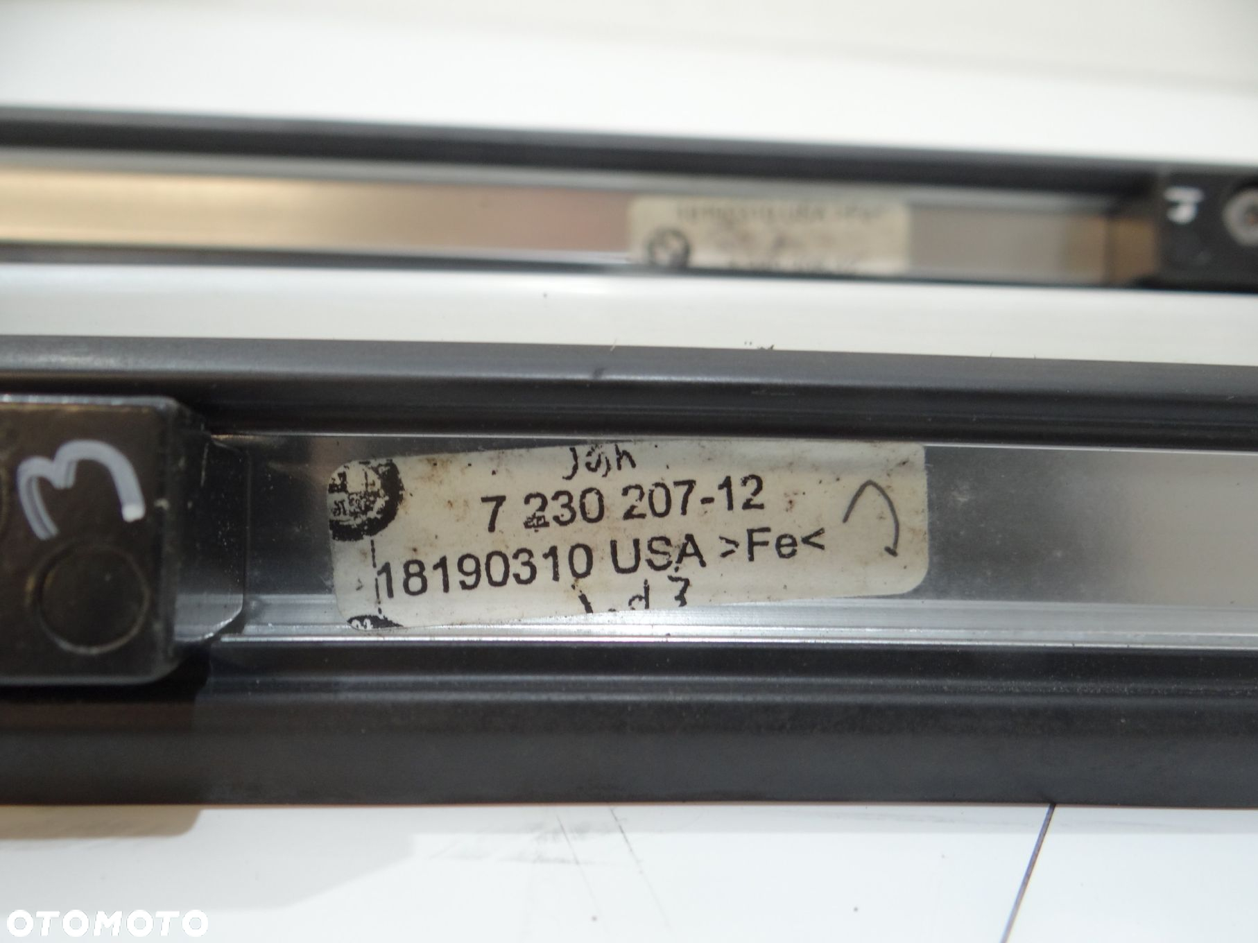 RELINGI DACHOWE KOMPLET BMW X3 F25 OE 7230207 7230208 (16616711) - 7