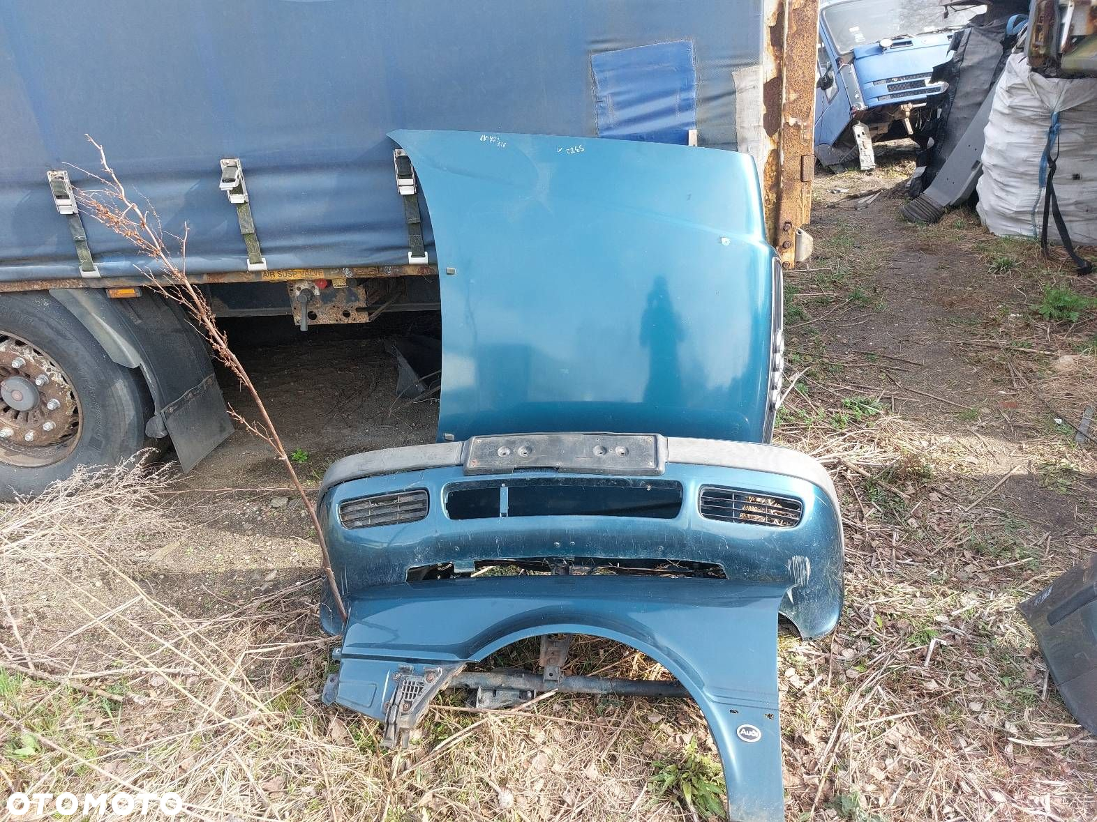 KOMPLETNY PRZÓD KLAPA ZDERZAK LAMPA BŁOTNIK AUDI 80 B4 LZ6P - 21
