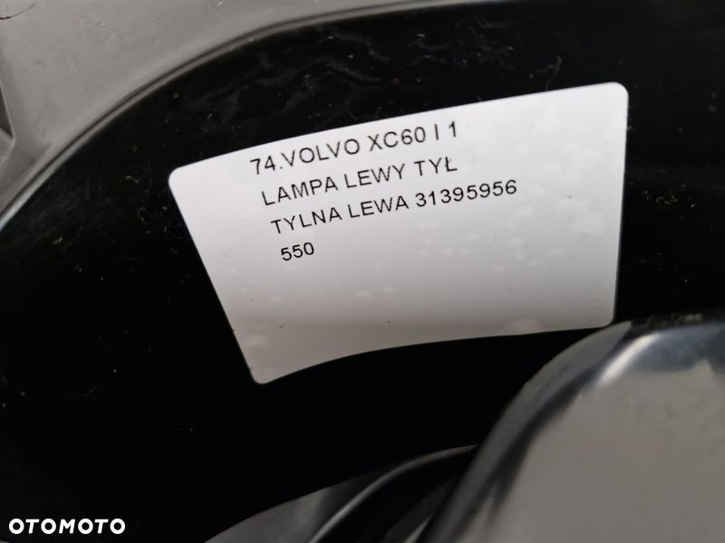 VOLVO XC60 1 I LAMPA LEWY TYŁ LEWA TYLNA 31395956 - 8