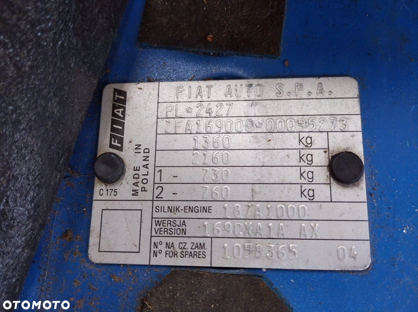 FIAT PANDA 2 II 169 LAMPA PRAWA TYŁ TYLNA AL - 14