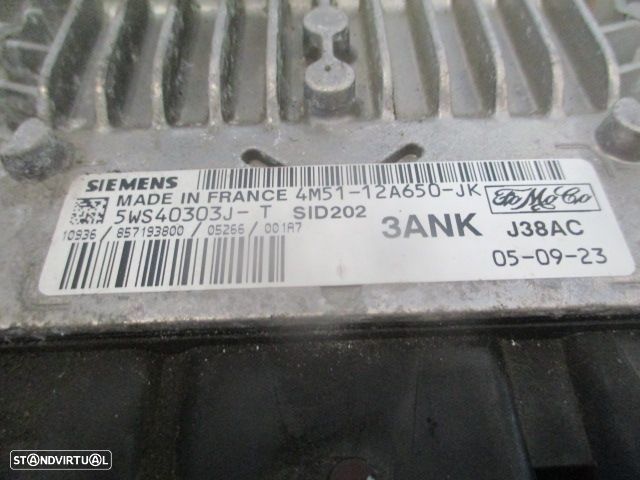 Centralina 4M5112A650JK FORD FOCUS 2 FASE 1 2005 1.8TDCI 115CV 5P CINZENTO - 3