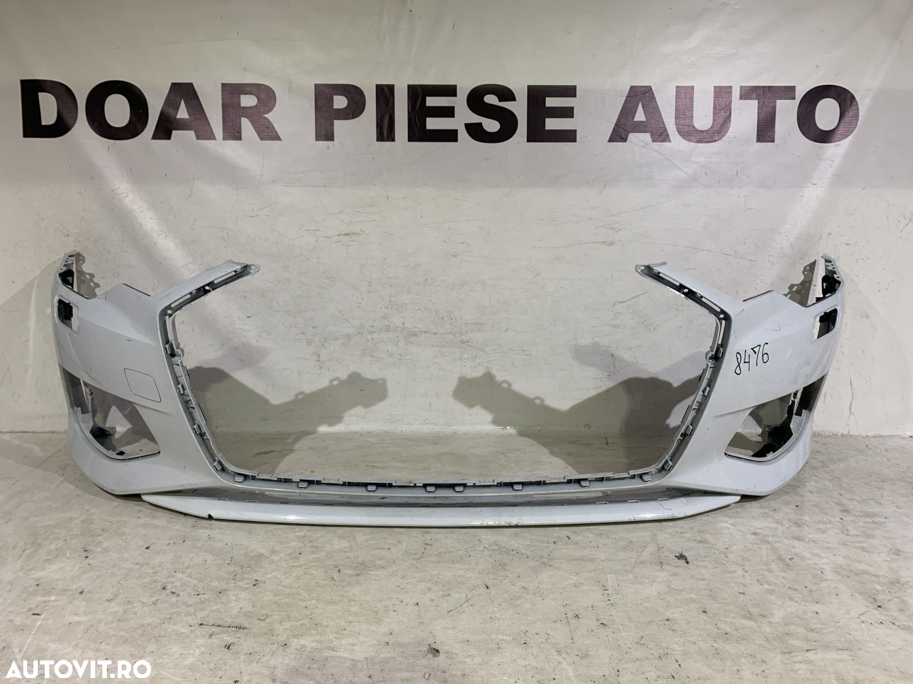 Bara fata Audi A6, C8, 2018, 2019, 2020, 2021, 2022, 2023, cod origine OE 4K0807437, cu gauri pentru spalatori faruri si senzori de parcare (6). - 1