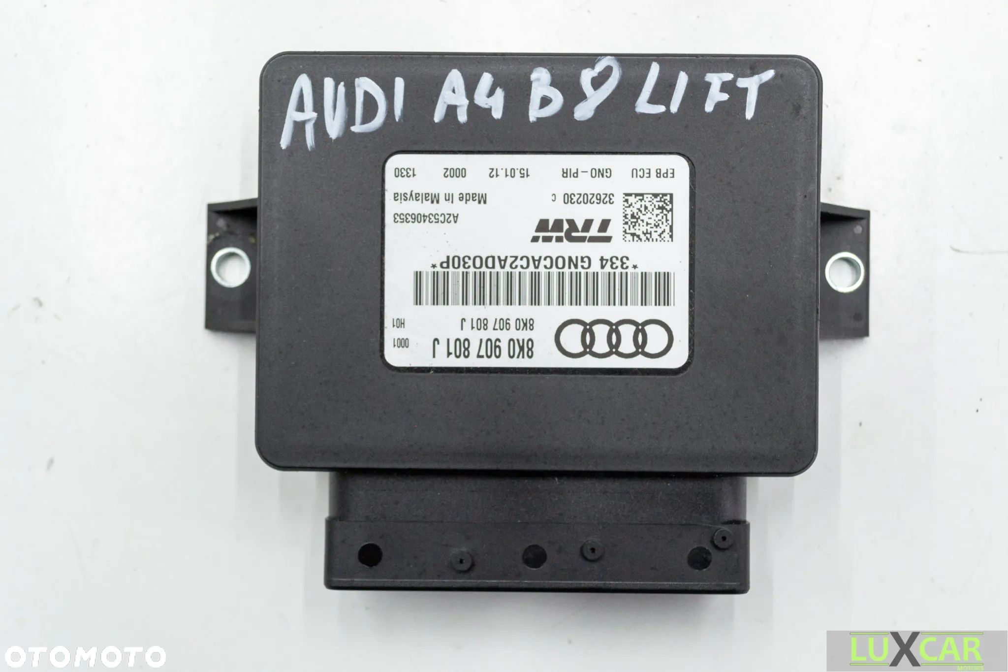 AUDI A4 B8 LIFT MODUŁ HAMULCA RĘCZNEGO 8K0907801J - 1