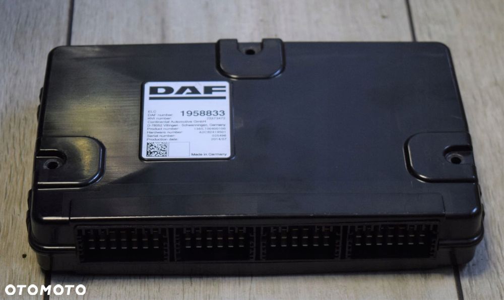 STEROWNIK MODUŁ ŚWIATEŁ DAF XF 106 EURO 6 1958833 - 1