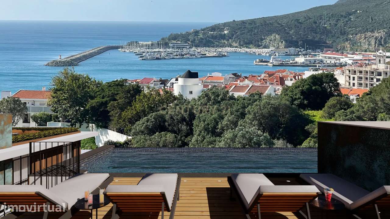 T3 em Sesimbra com vista mar e piscina panorâmica - Grande imagem: 2/15