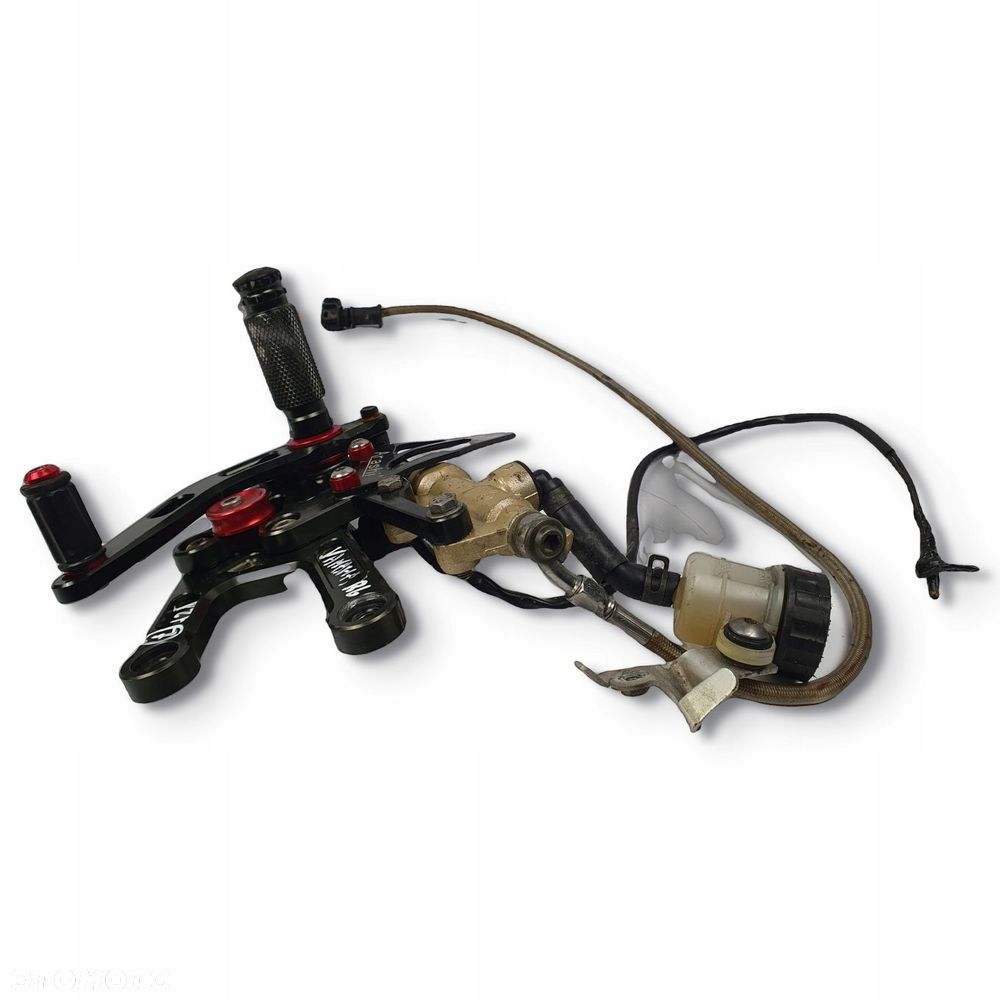 POMPKA HAMULCOWA SET PODNÓŻEK TYŁ Yamaha YZF-R6 R6 RJ11 dźwignia arashi - 4