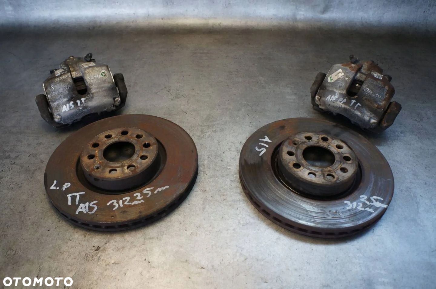 ZACISK ZACISKI TARCZE HAMULCOWE 312 MM SWAP AUDI TT A3 8P 2.0 TFSI - 1