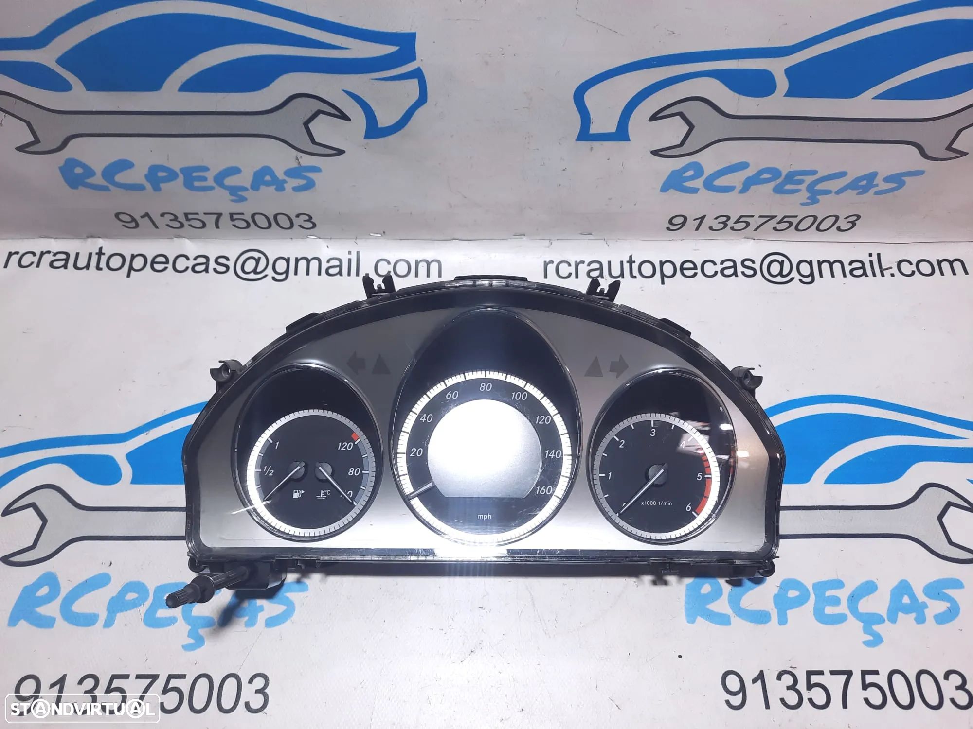 QUADRANTE MOSTRADORES PAINEL INSTRUMENTOS KM MERCEDES BENZ CLASS C W204 2049004000 A2044400311 - 1