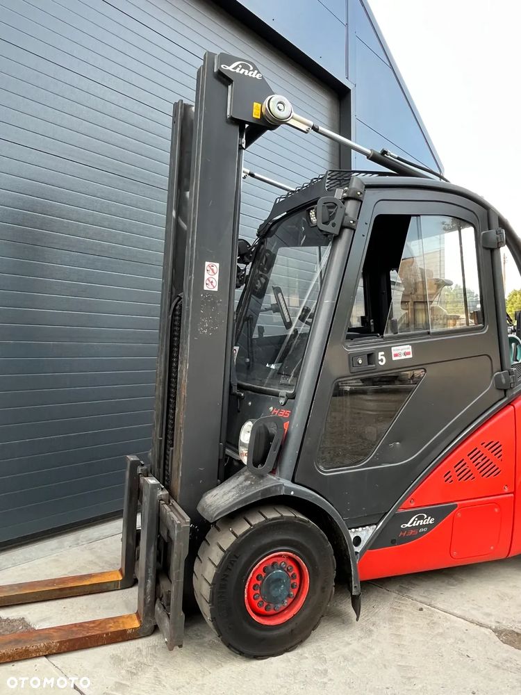 Linde H35-T Gaz LPG TRIPLEX kabina przesuw boczny  oświetlenie drogowe - 25