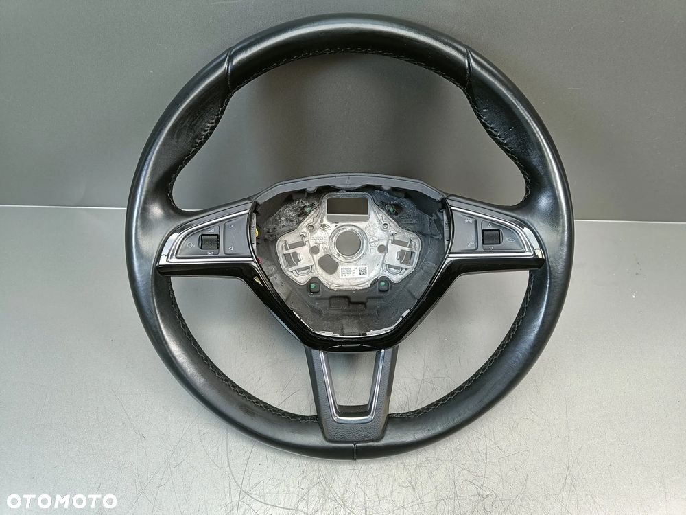 Kierownica Skoda Kodiaq Karoq Superb 3 Octavia III Skóra Scala Multifunkcyjna Skóra 3V0419091L - 1