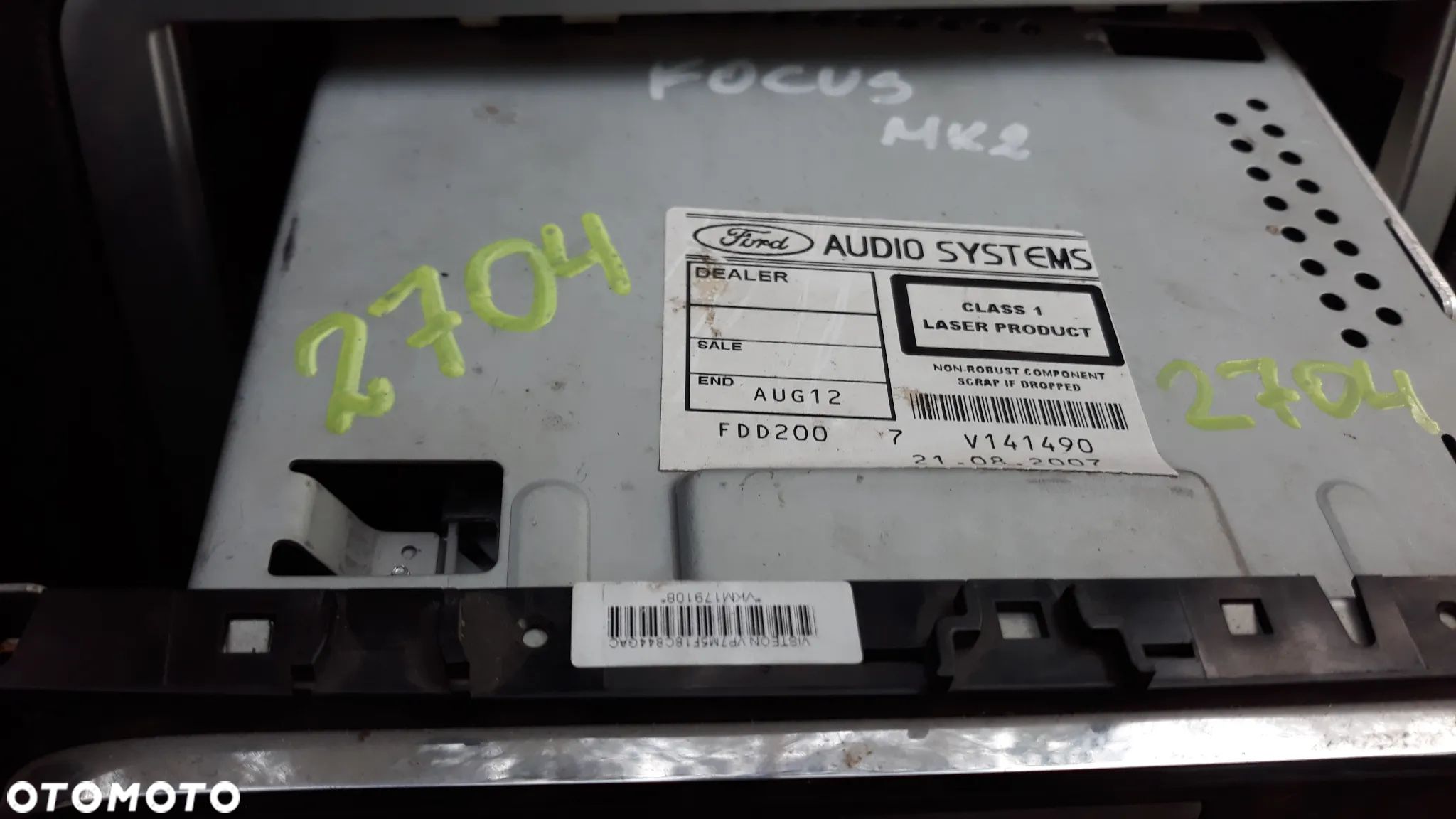 RADIO Z KODEM SPRAWNE FORD FOCUS MK2 FL S MAX C- MAX 6000CD 7M5T-18C815-BA - 2