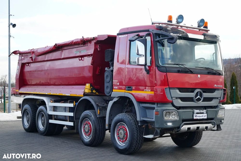 Mercedes-Benz ACTROS 4144 / 8x8 / BASCULATOR SPATE / MEILLER KIPPER / EURO 5 - 11