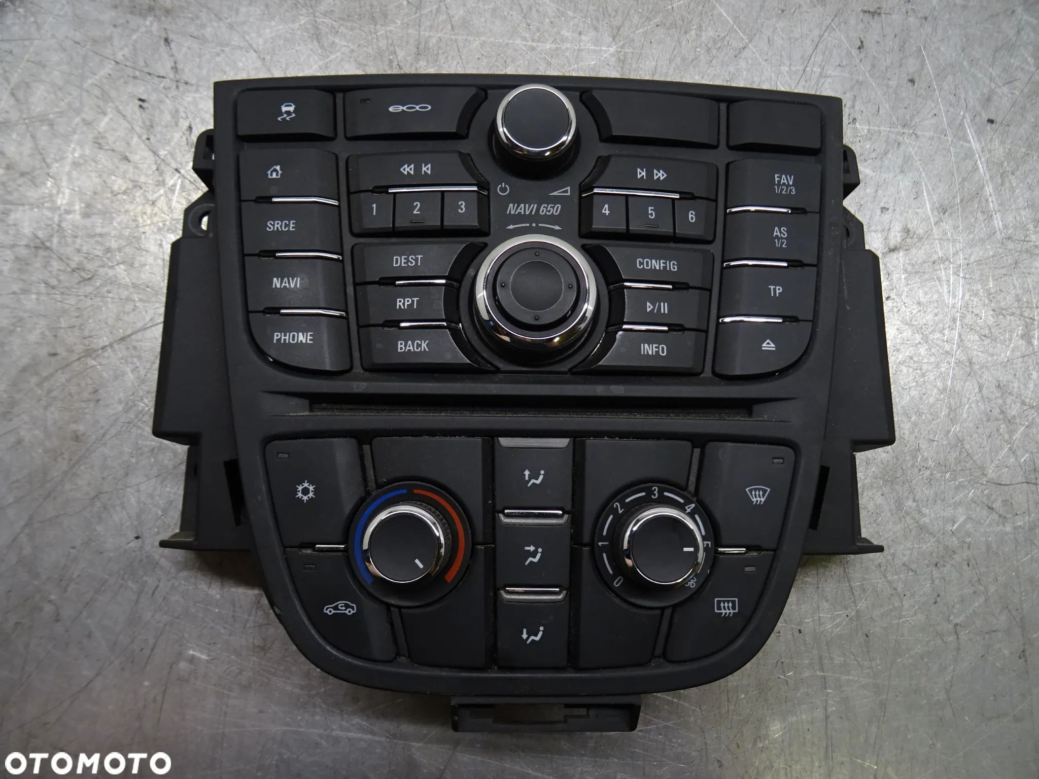 OPEL ASTRA IV J LIFT 1.6CDTI PANEL RADIA NAWIGACJI NAWIEWU 13435154 / 13406665 - 1