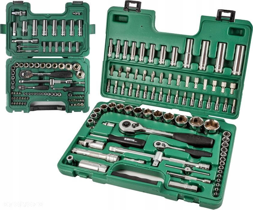 SATA ST09013SJ ZESTAW 88 KLUCZY KLUCZE NASADOWYCH 1/4" 1/2" METRYCZNE - 1