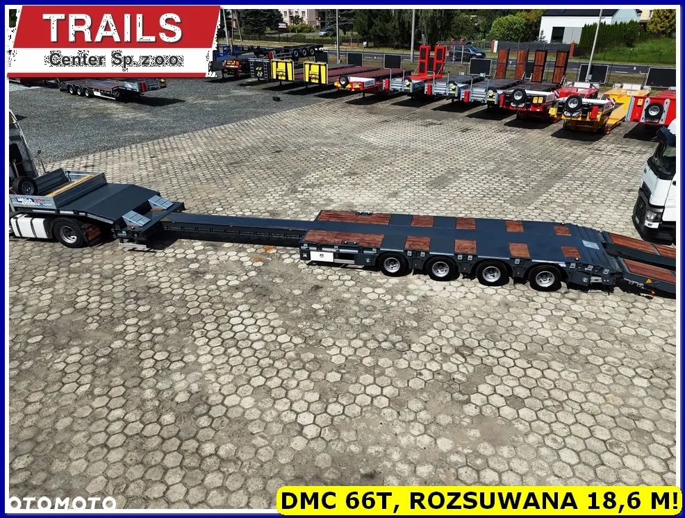Inny Niska podłoga 4-osie, rozciągana dł. 18,60 m,  własne PTO, NAJAZDY HYDRAULICZNE. !!! - 4